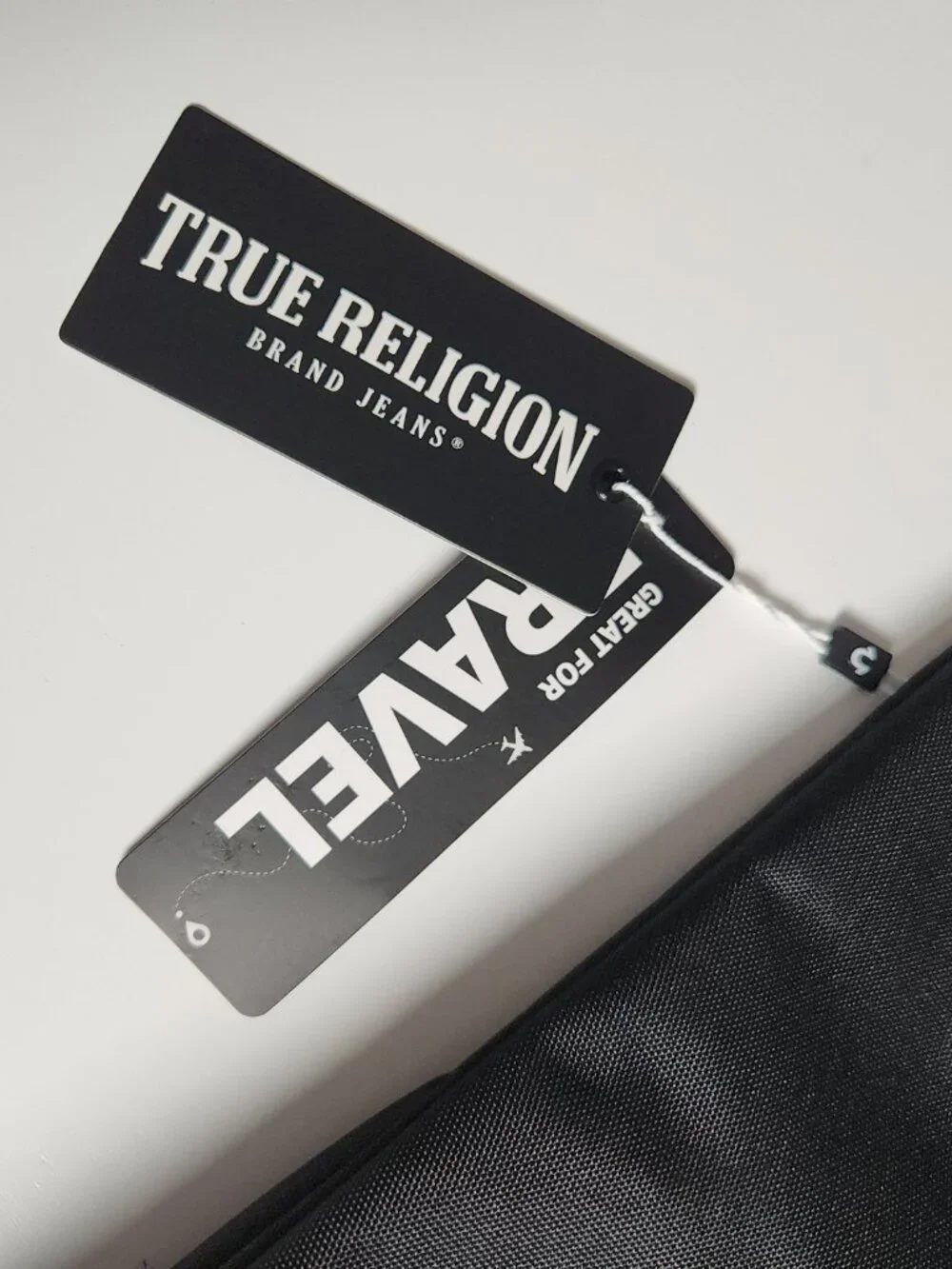 True Religion Side Kerr Crossbody Sling Shoulder Chest Bag Black New